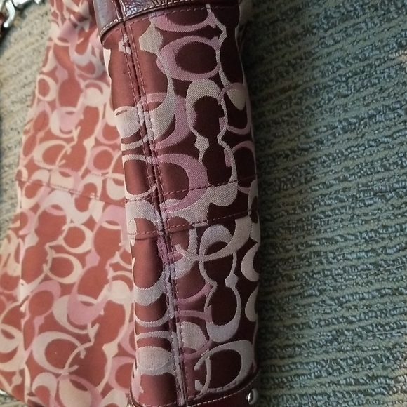 Coach Burgundy Purse - Picture 4 of 16